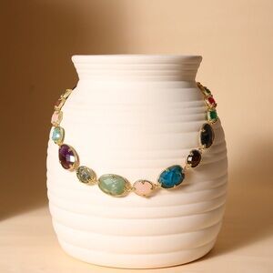 Multi-Color Gemstone Necklace